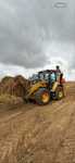 Usługi koparko ładowarką cat444 prace ziemne,niwelacja,równanie terenu