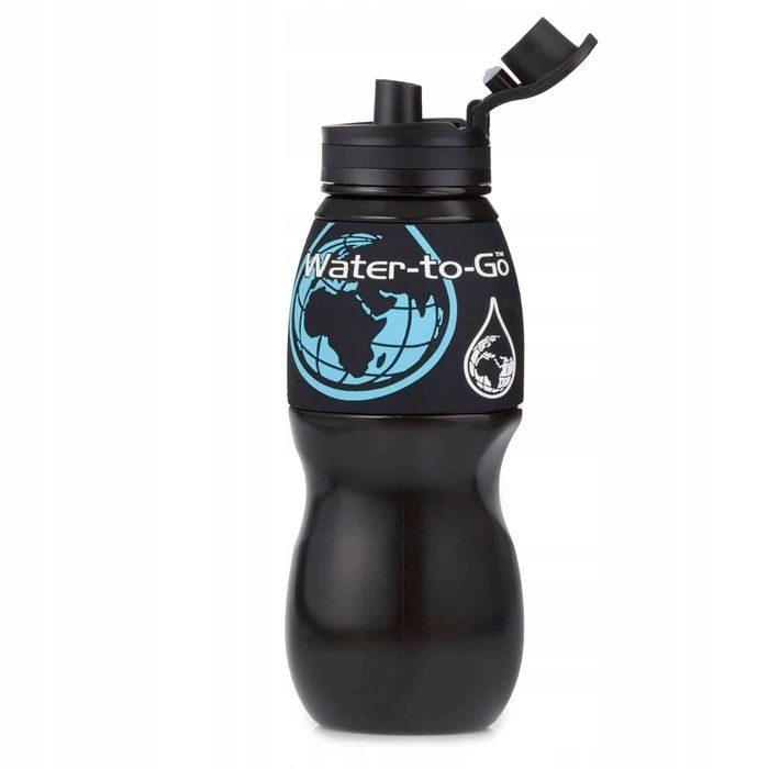 Butelka filtrująca 750 ml NASA technologia czarna 99,99% filtracji