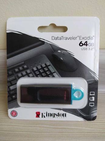 Флешка USB 64 GB Kingston (НОВАЯ, Высокоскоростная)