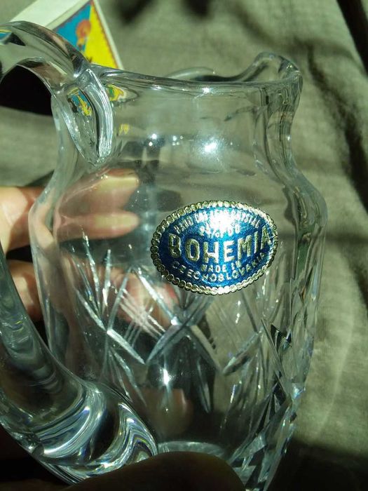 Хрустальный молочник (соусник) Bohemia