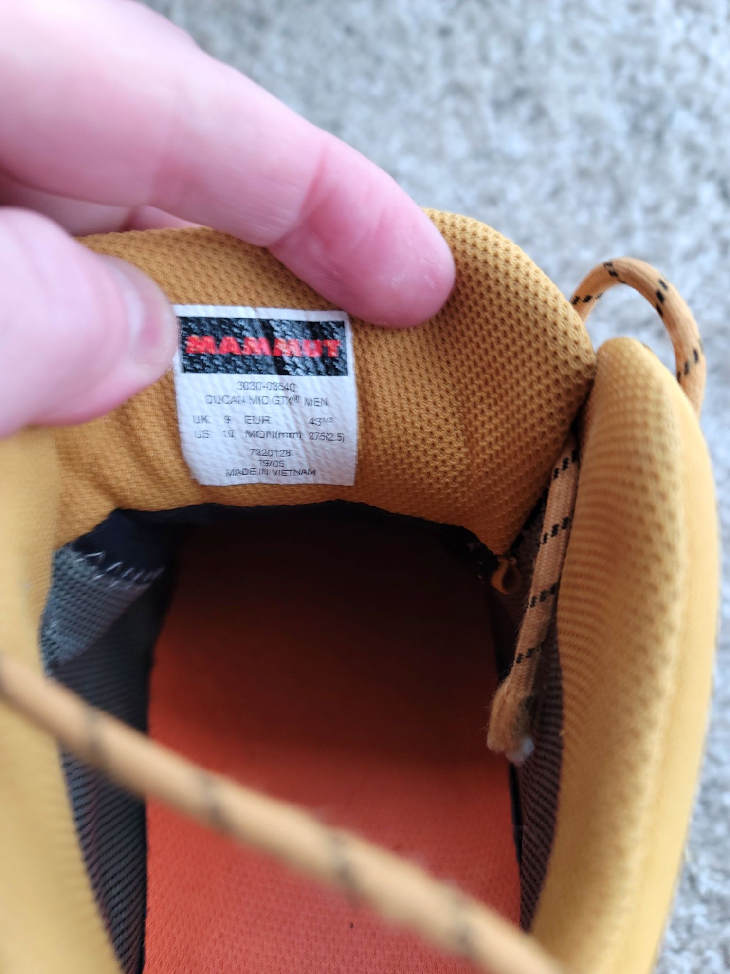Ботинки MAMMUT Gore-Tex р 42-43 Оригинал! Трекингові кросівки черевики