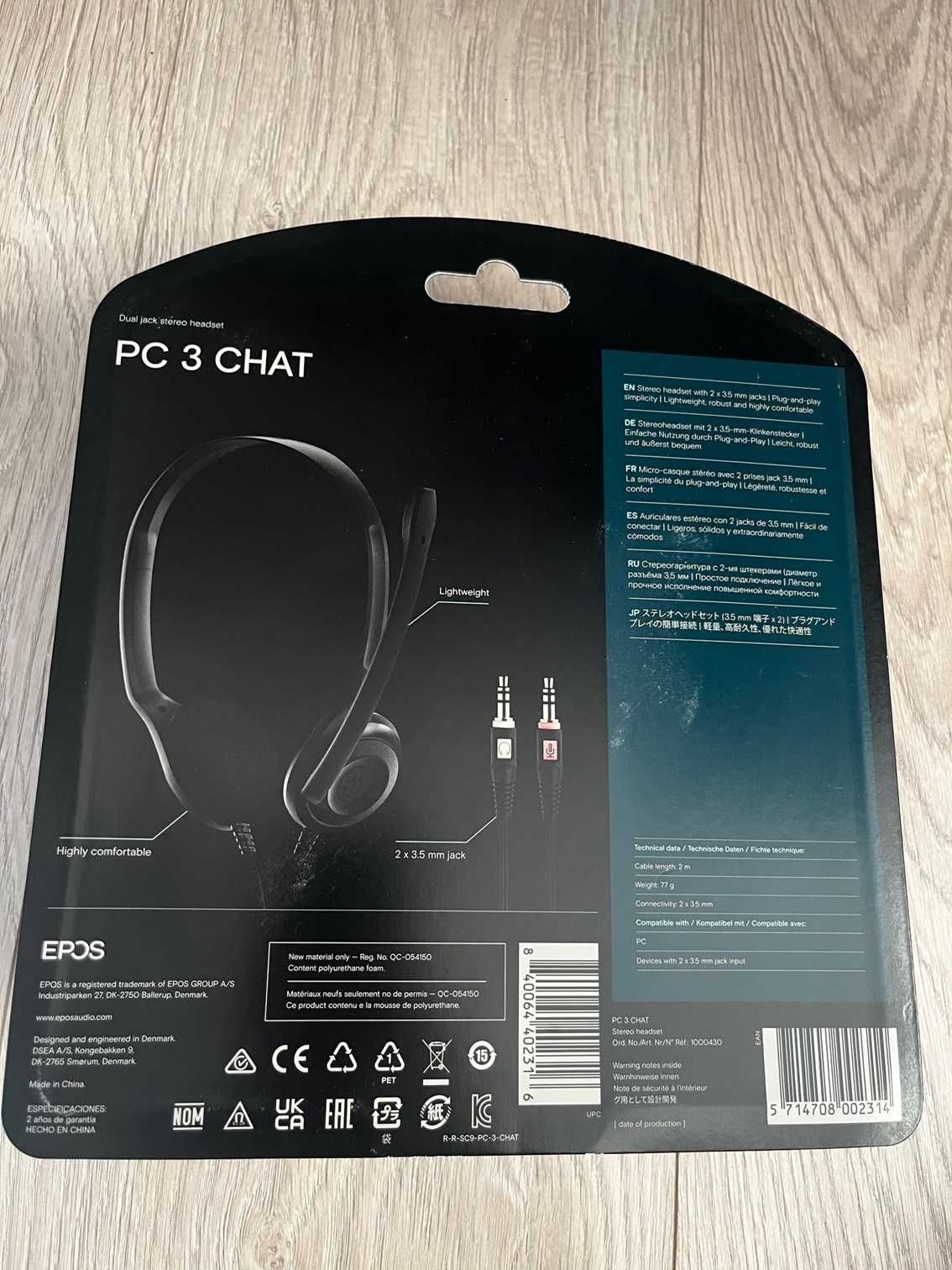 Nowe słuchawki nauszne Sennheiser PC 3 CHAT EPOS