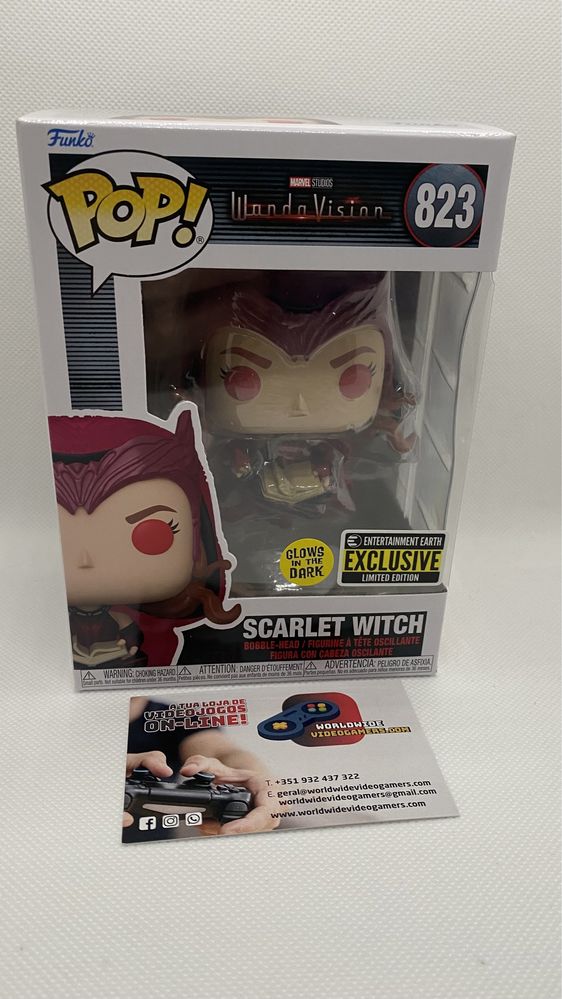 Funko pop scarlet witch wandavision 823 gitd entertainment  earth