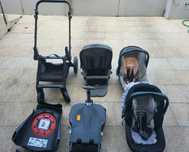 Babycoque ovo/alcofa- base isofix- carrinho passeio Jané Muum