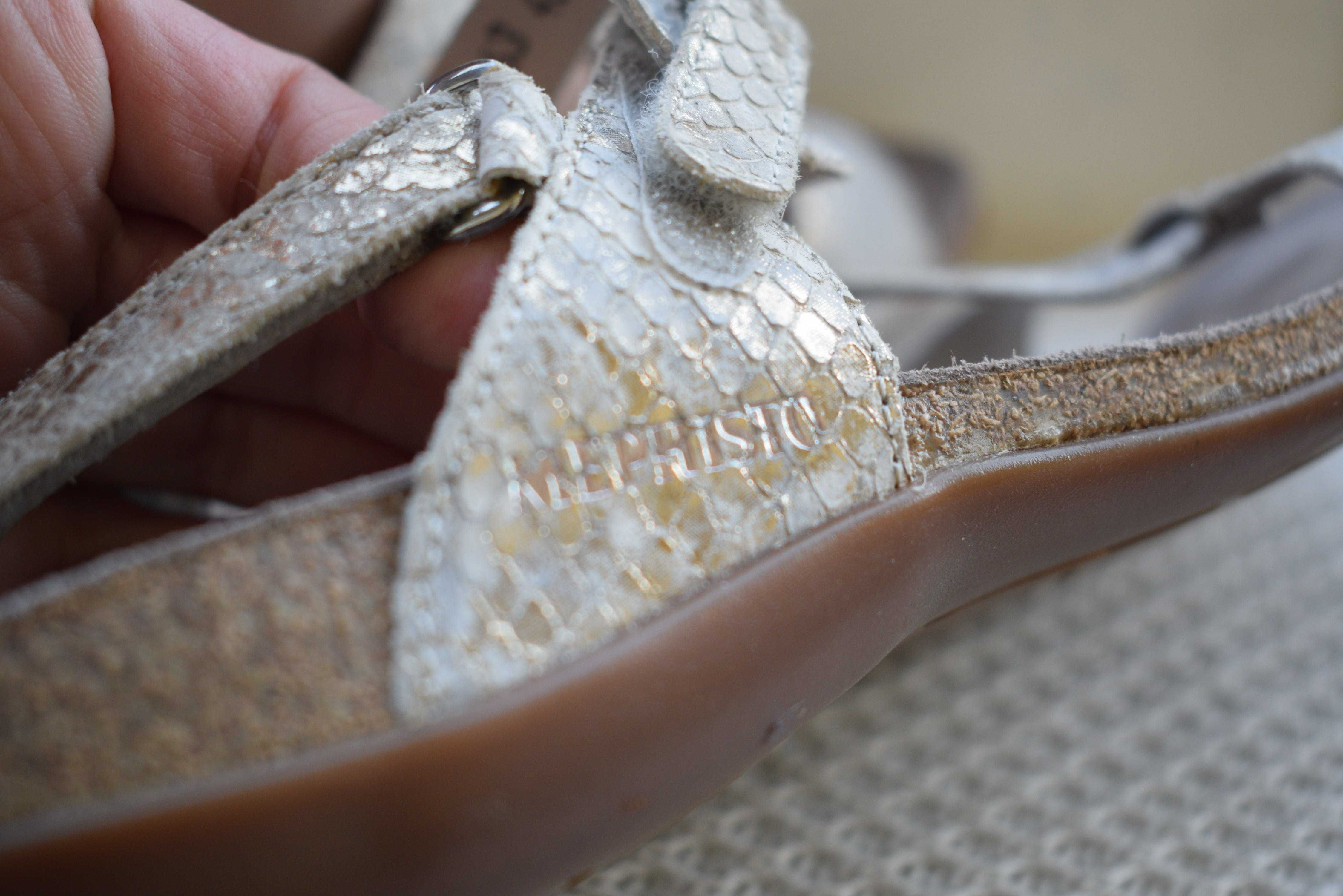 кожаные босоножки летние туфли мокасины сандали Mephisto р. 40 26 см