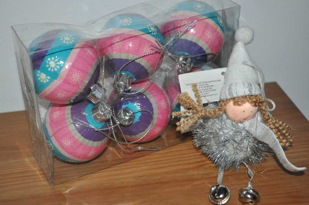 ZESTAW BOMBEK - bardzo lekkie (styropian?) + ŚNIEŻYNKA-NOWE- KRAKÓW