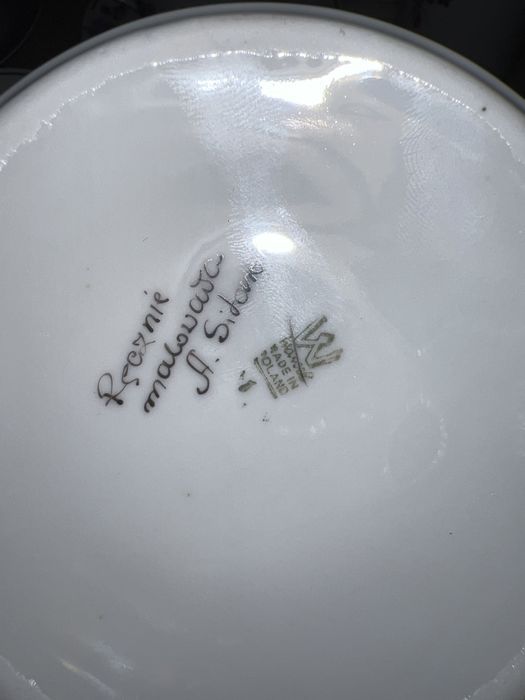 Zestaw porcelany Wawel ręcznie malowana 36 elementów serwis BW111