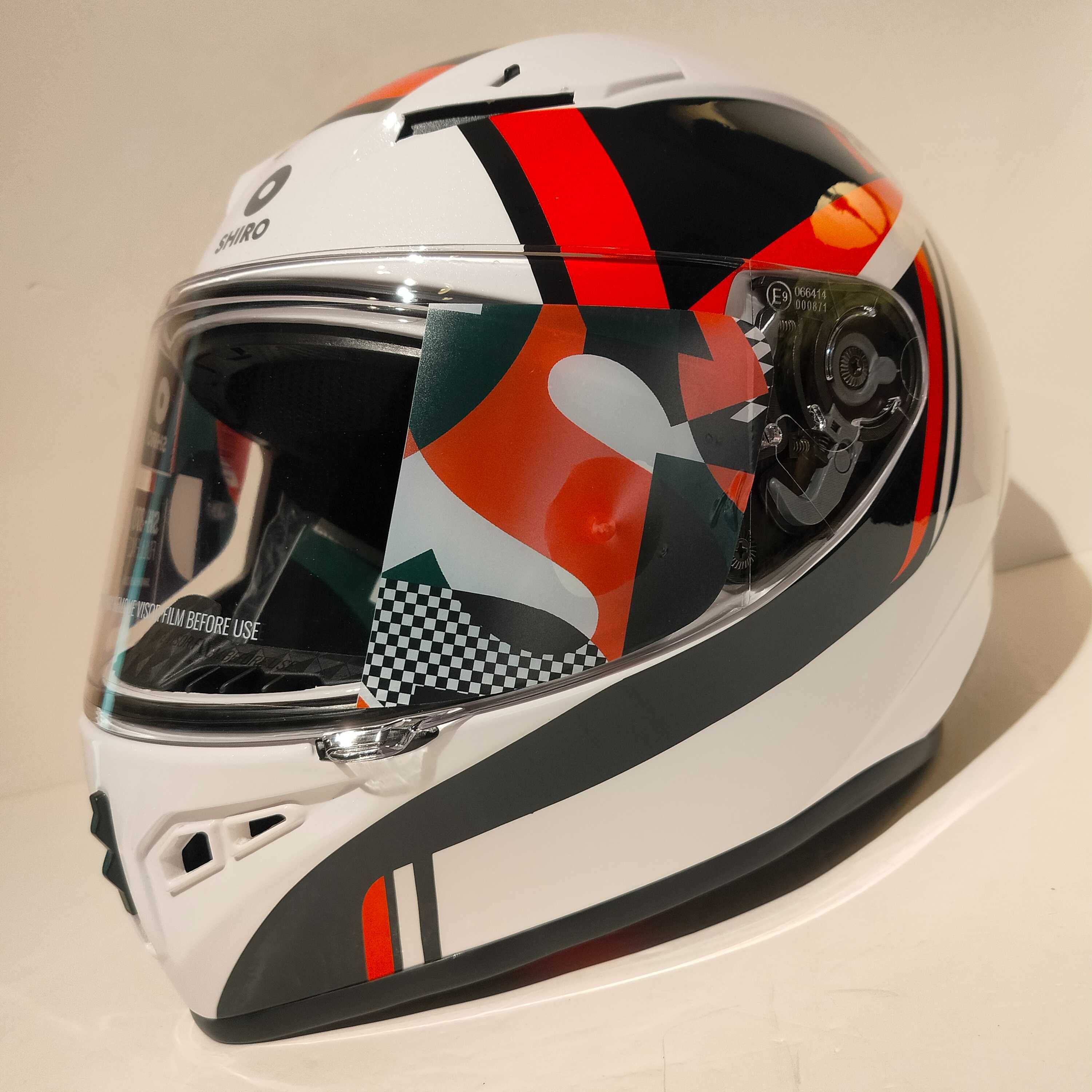 Capacete integral Shiro SH-870 mota scooter novo