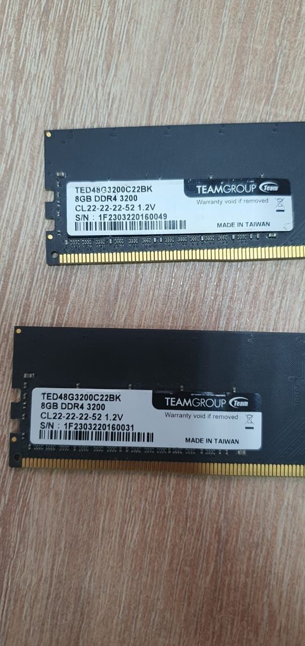 Оперативна пам'ять Ddr4 3200 16gb
