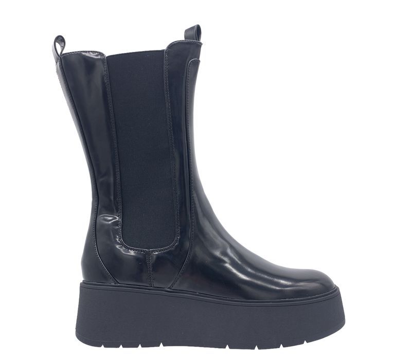Buty damskie botki na platformie eleganckie czarne EVEN&ODD rozmiar 41