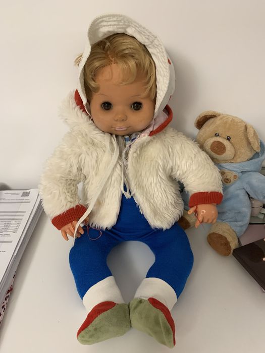 Lalka  niemowlę  RFN lata 80 ubranka