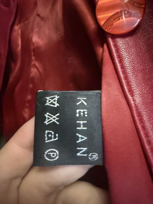 Новый Женский Кожаный пиджак, размер 46