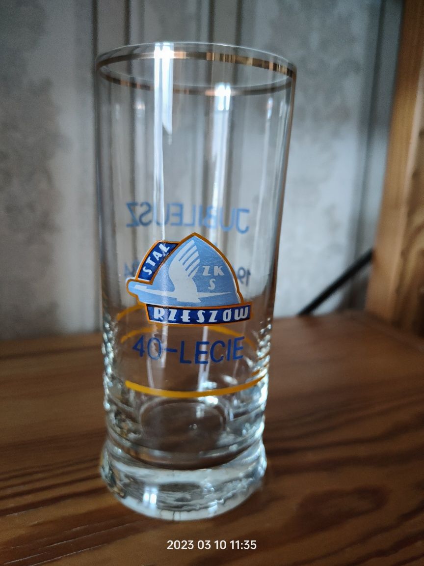 Kolekcjonerskie szklanki Stal Rzeszów