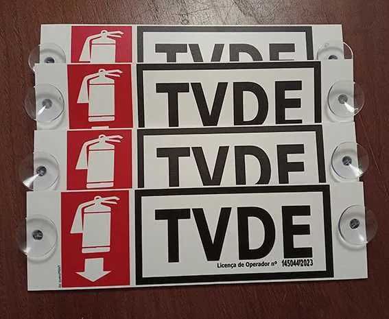 Vendo Placa TVDE+Extintor Com Ventosas