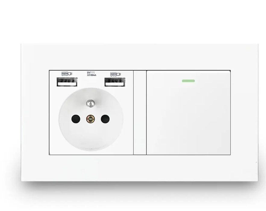 Рoзетка с usb  с зарядными устройством