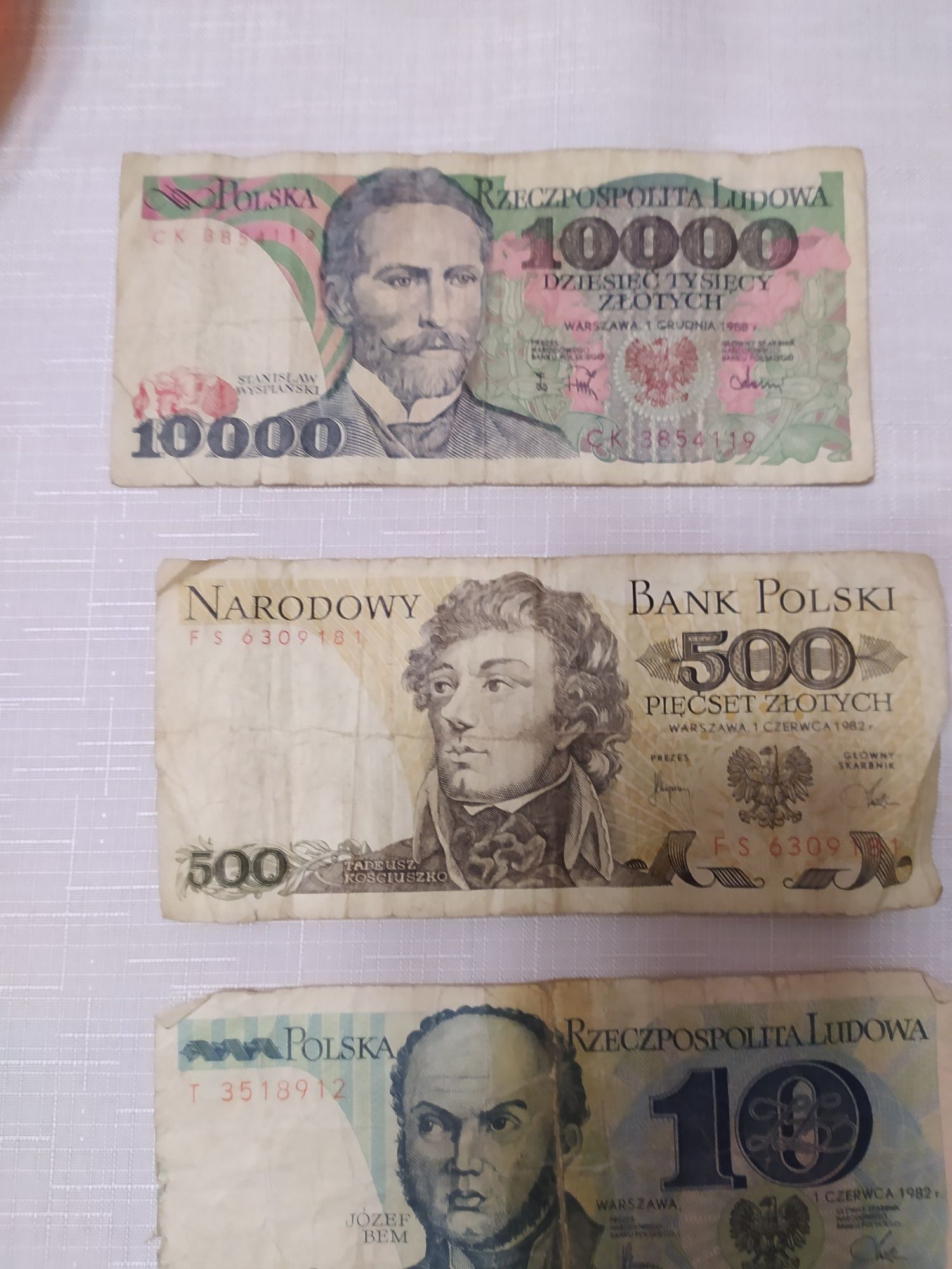 Banknoty używane PRL