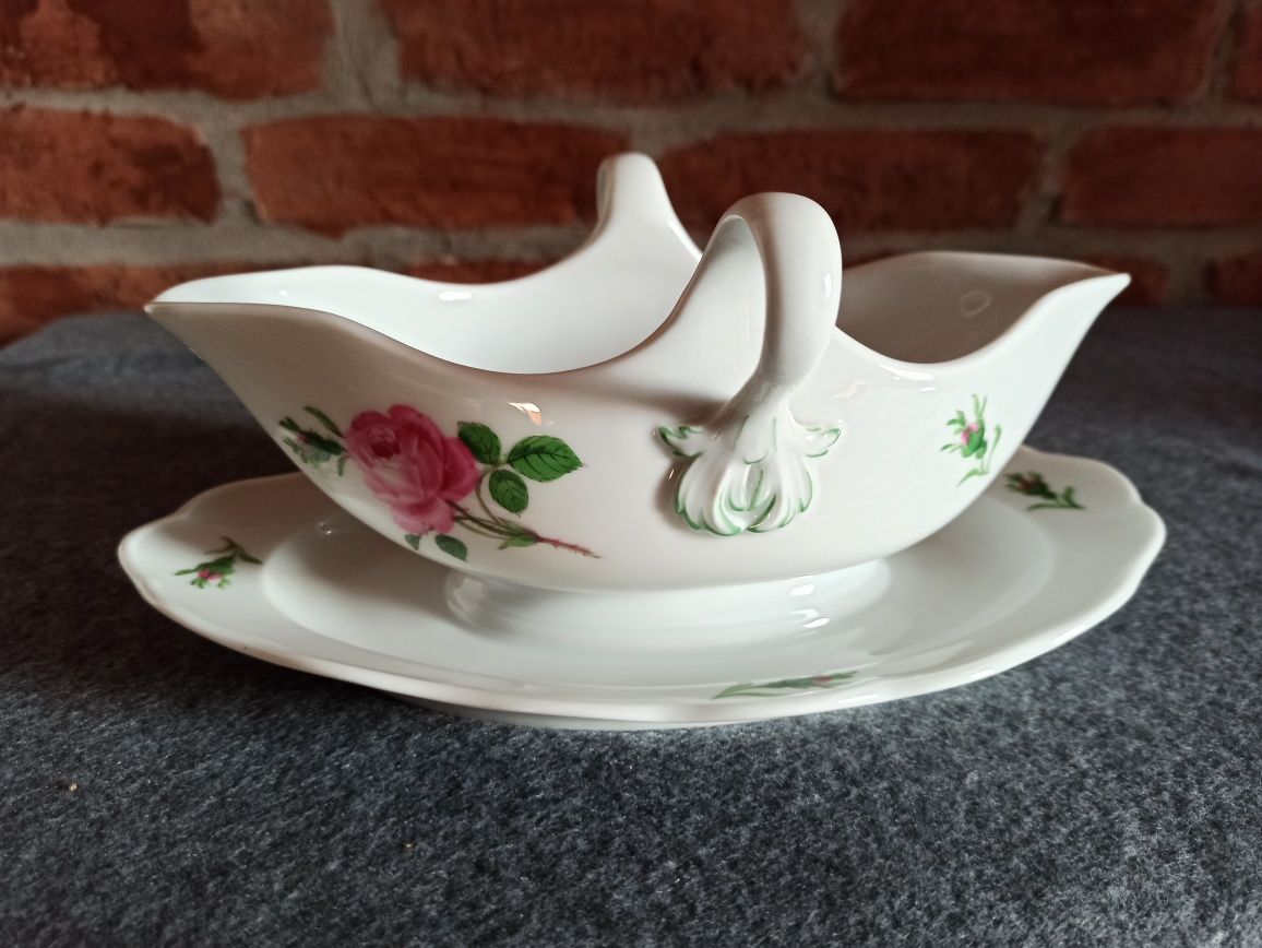 Porcelana MEISSEN Sosjera Królewska Manufaktura Porcelany RÓŻE Miśnia