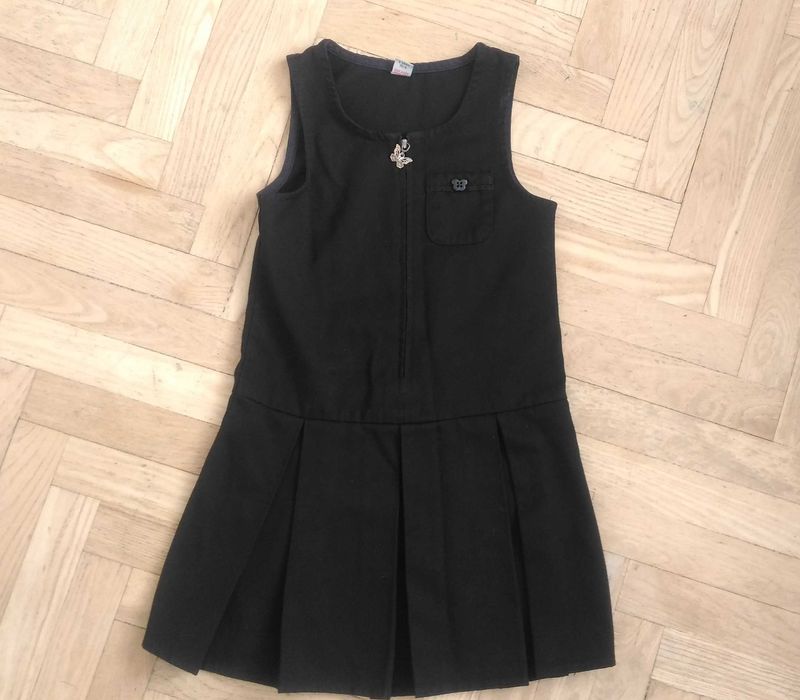 Sukienka czarna, galowa, na uroczystości r 116 - szkoła przedszkole