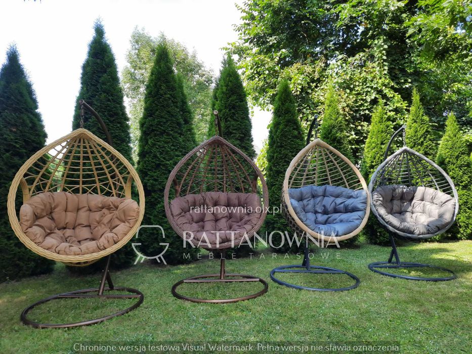 Fotel Wiszący Bujany Kokon XXL Bujak Ogrodowy WYPRZEDAŻ powyżej -30%