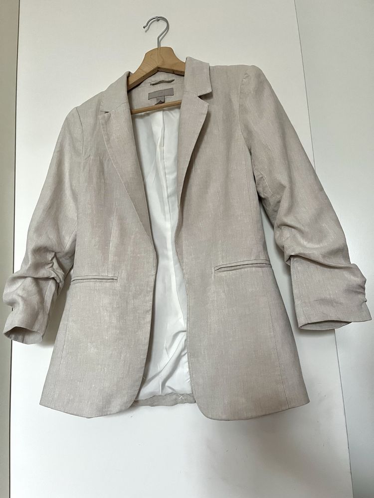 Marynarka zakiet len H&M
