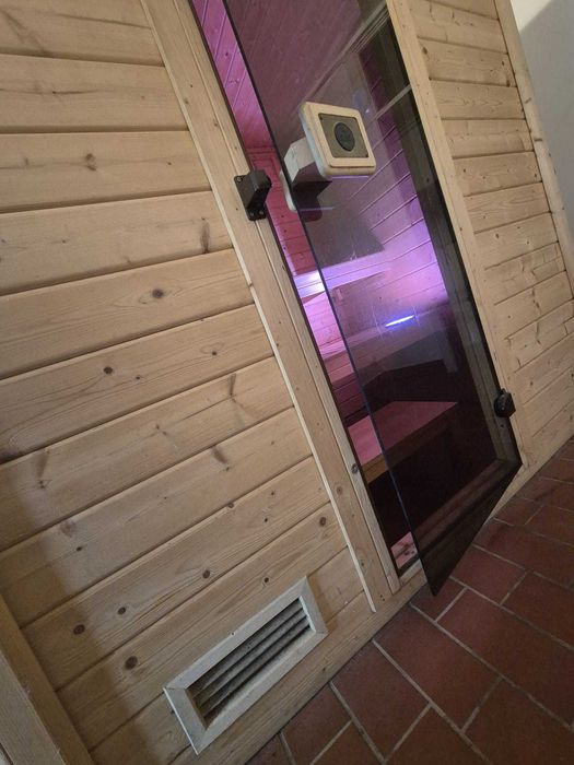 Sauna Fińska drewniana WEKO ławki akcesoria + piec 7,5kW DERWNO 1-3os