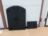 drzwiczki drzwi do wędzarni pieca grilla murowanego KOMPLET