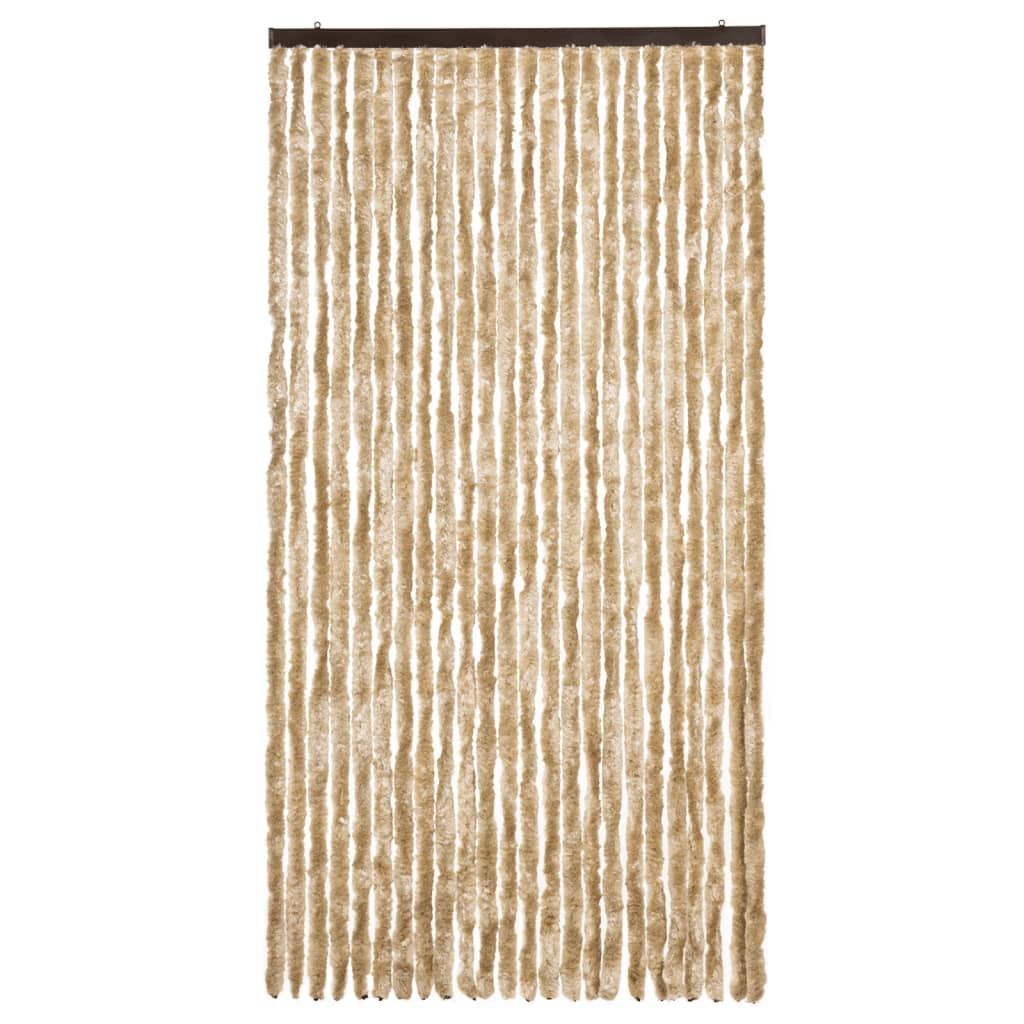 Zasłona przeciwko owadom, beżowa, 100x230 cm, szenil