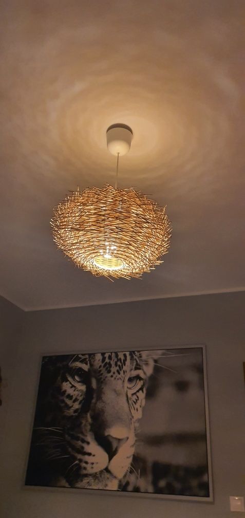 Klosz lampy w stylu boho