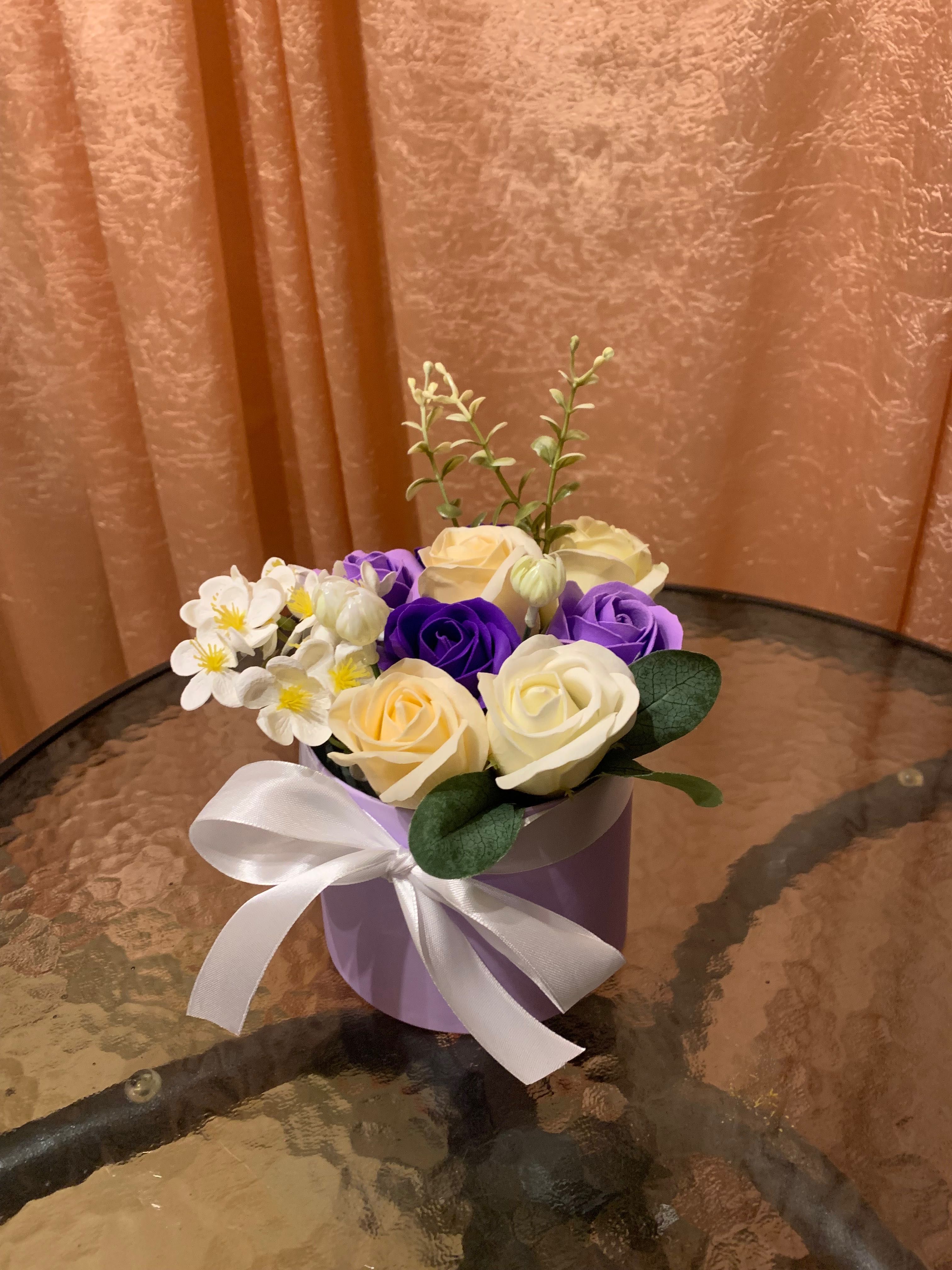 Букеты из мыльных роз