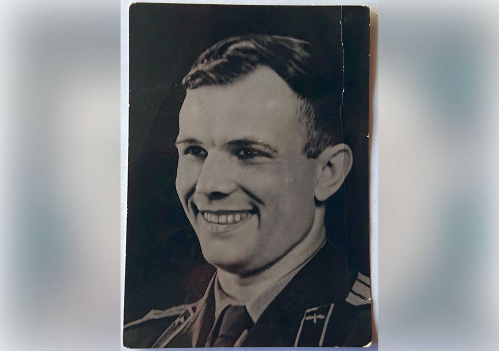 Kartka pocztowa - Jurij Gagarin RUCH Znaczek + Stemple- 1961 r. Nr 43