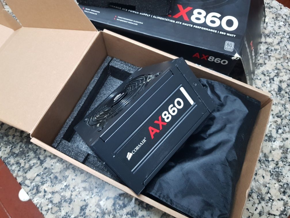 Fonte de alimentação corsair platinum AX860