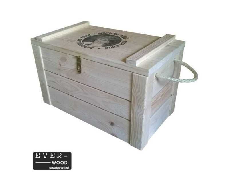 Skrzynka na piwo 18 butelek zamykana - przegródki