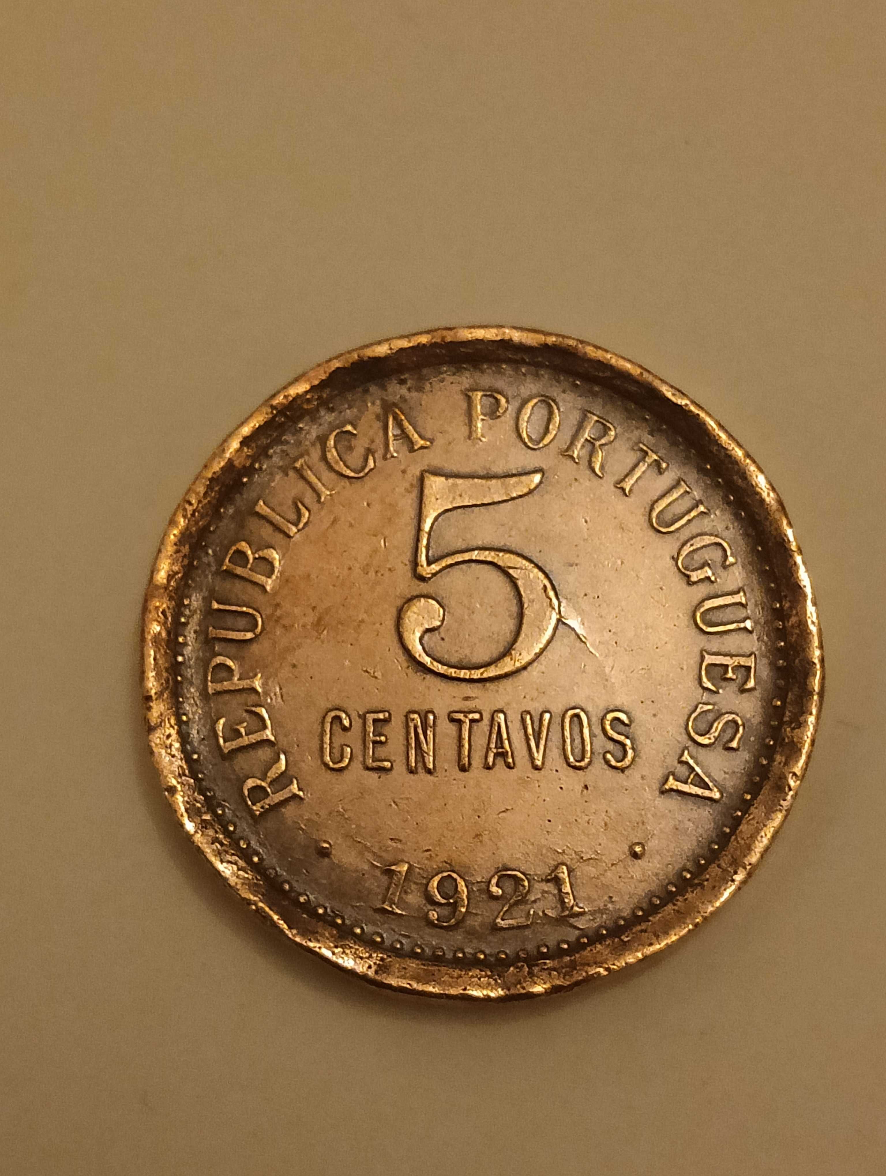 Moeda de 5 centavos 1921