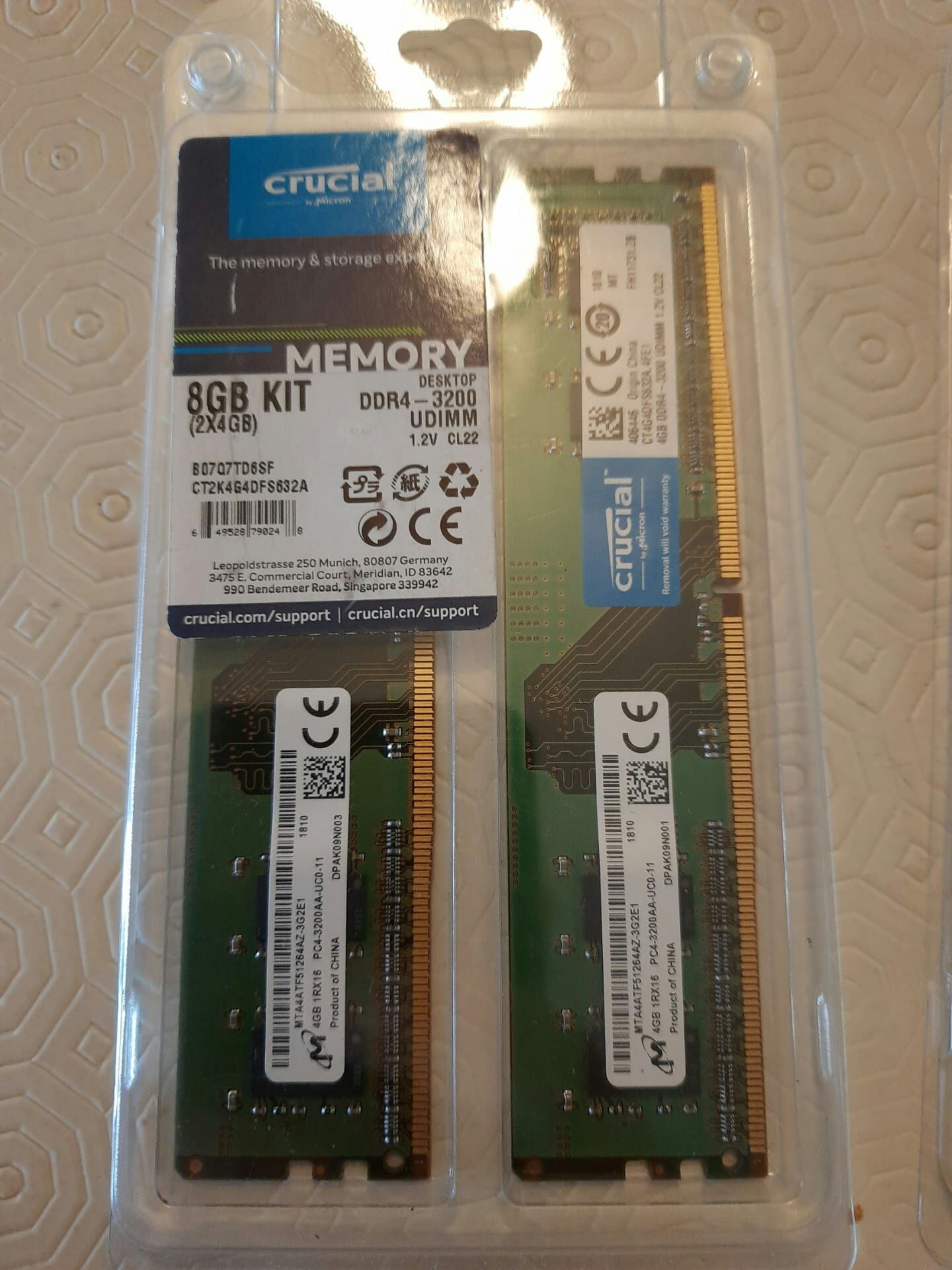 2 Memória RAM DDR4 4gb