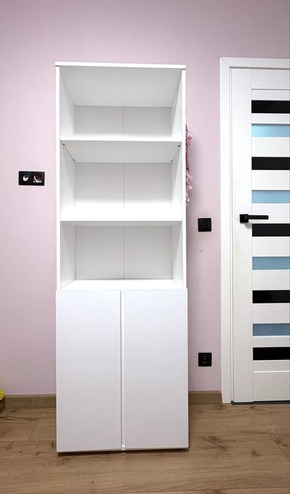 Regał biały 60 × 180 cm + organizer na spinki