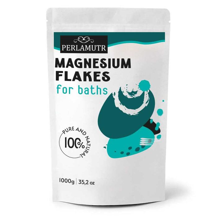 Бішофіт 1 кг, Magnesium Flakes Ізраїль, Магнієві пластівці для ванн