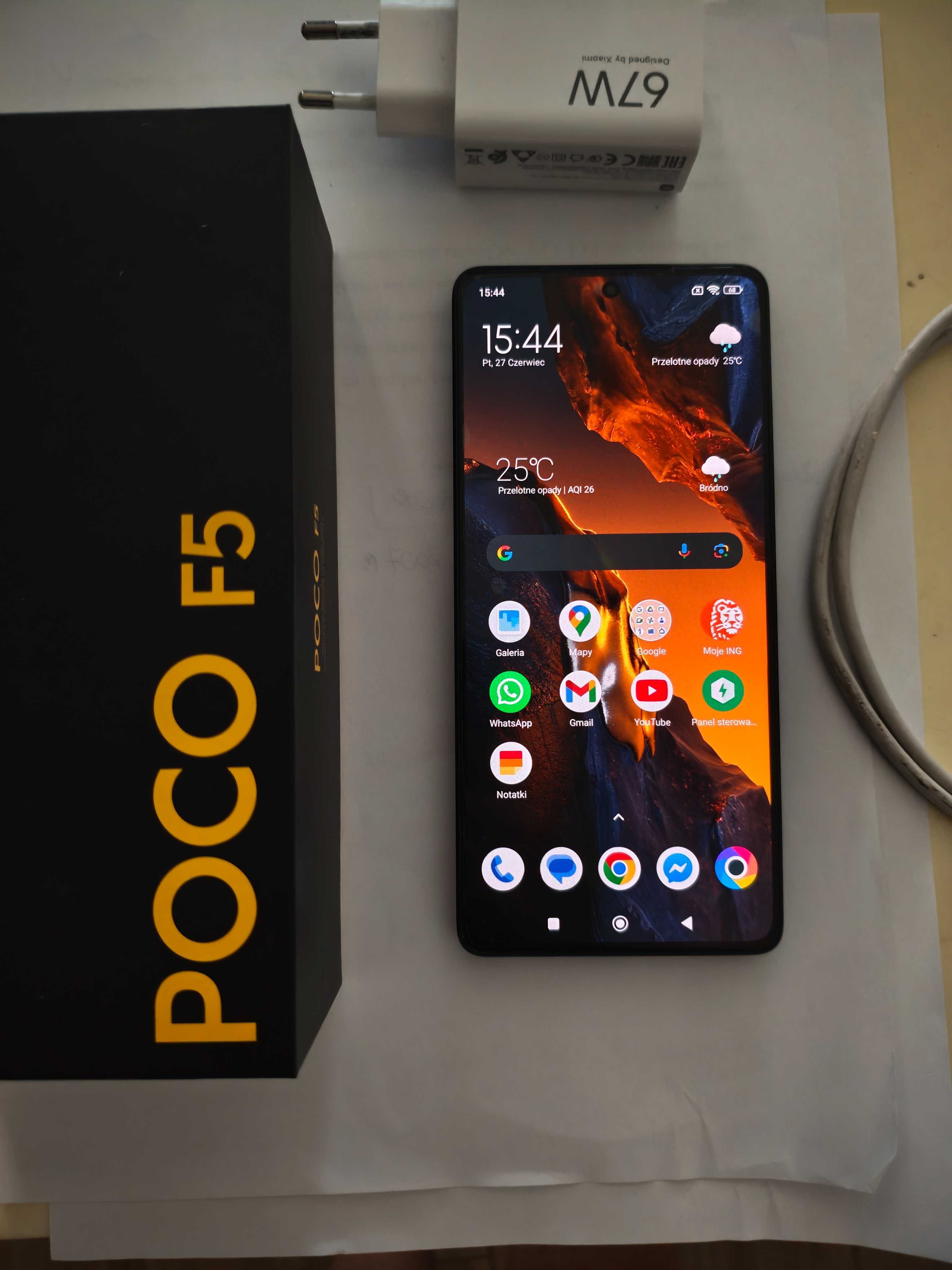Poco F5 12/256 bez rys, zadrapań
