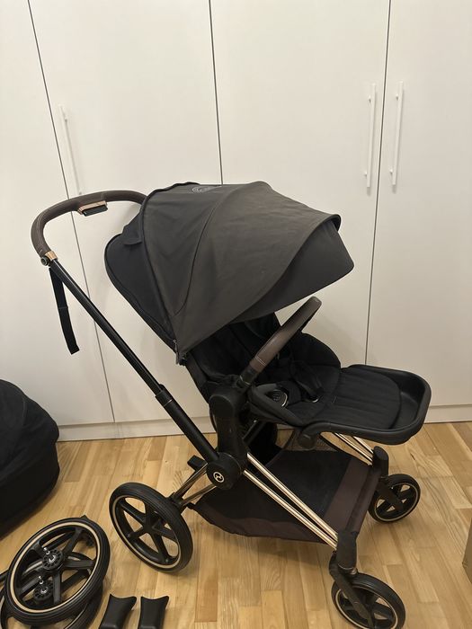 Wózek Cybex Priam 4.0 3w1 ze śpiworkiem i terenowymi kołami zestaw