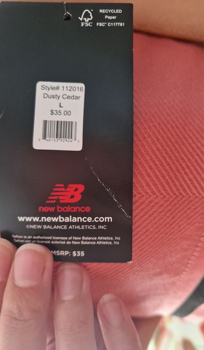 New Balance Medium Impact bra Orange спортивний топ