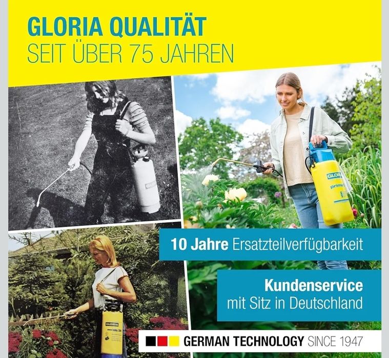 GLORIA Prima 3 Opryskiwacz ciśnieniowy, ogrodowy, pojemność 3l