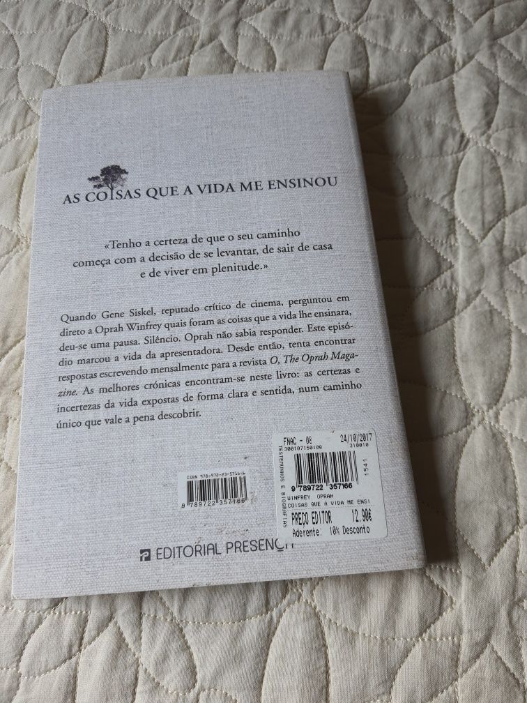 Livro "As coisas que a vida me ensinou"