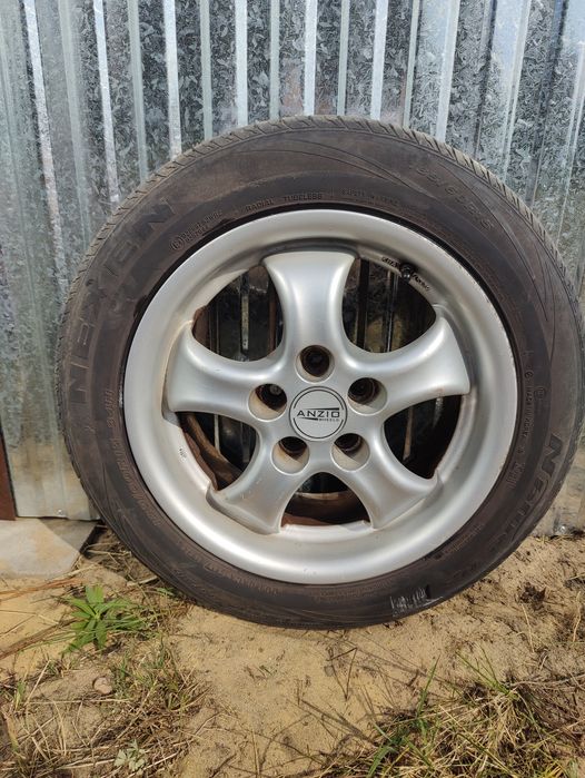 Alufelgi 4 sztuki ANZIO 5x100 7Jx15H2 ET38 + opony letnie 195/60/R15