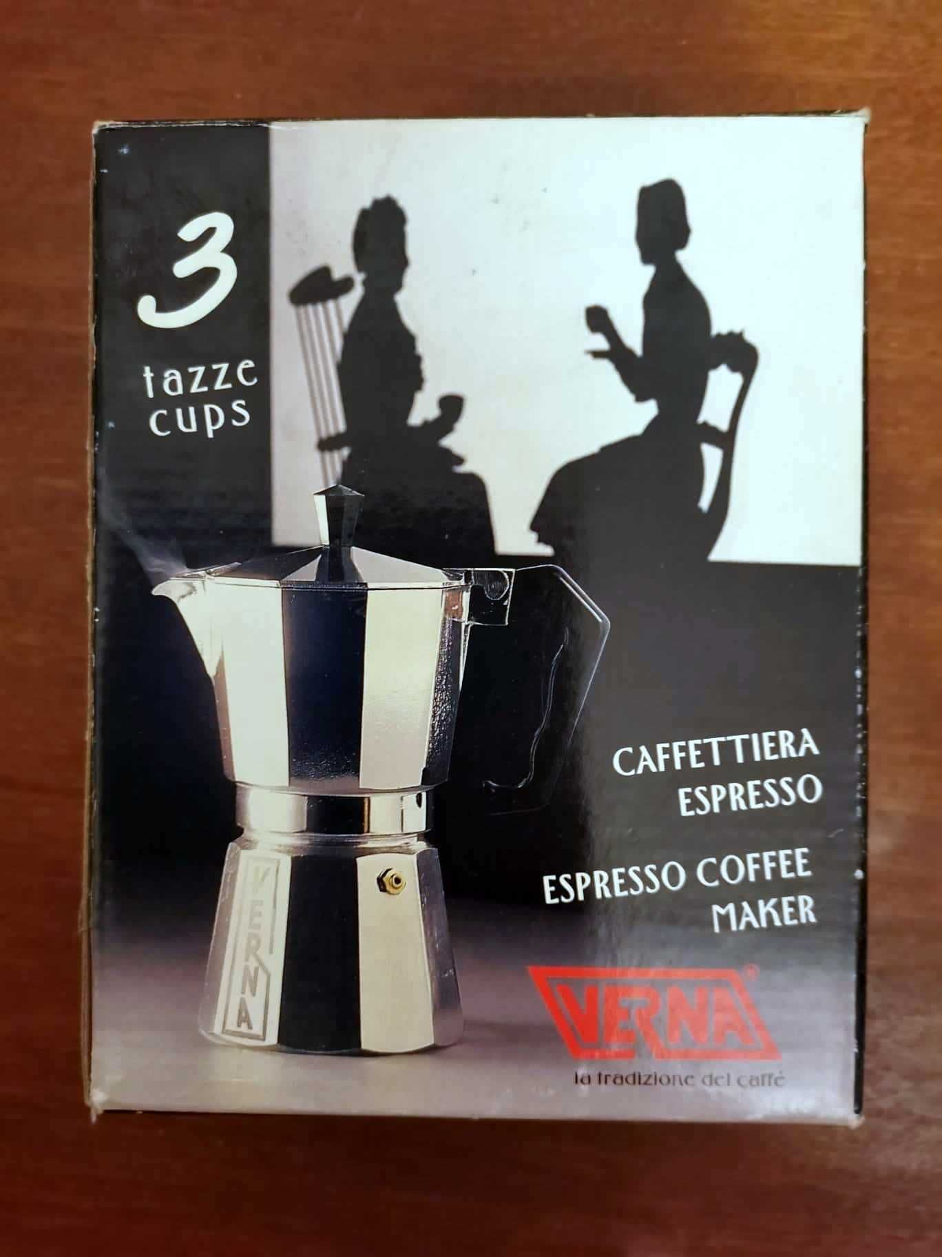 Cafeteira manual em alumínio - nova