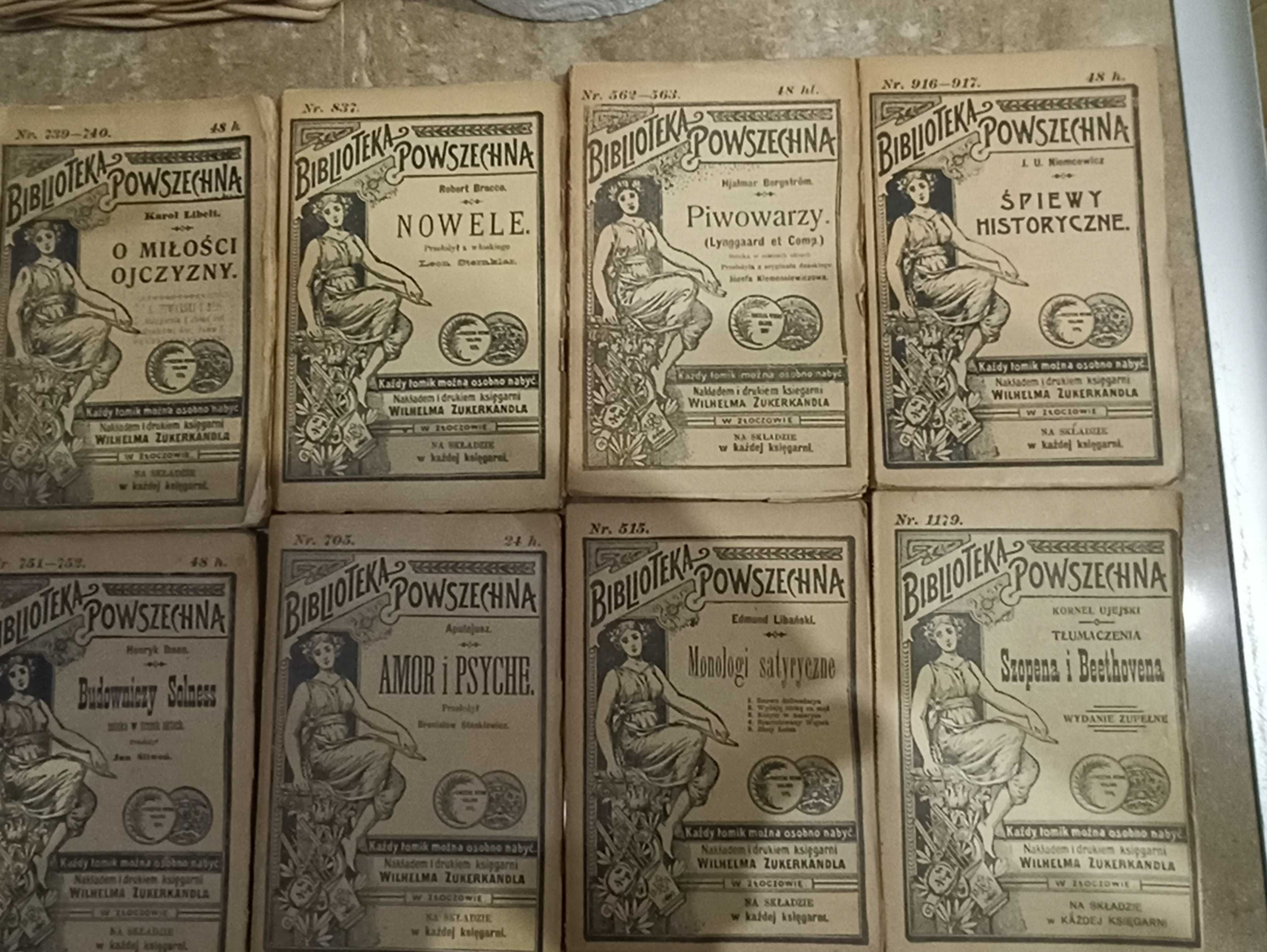 Zestaw 12 broszur książkowych z lat 1920~1930