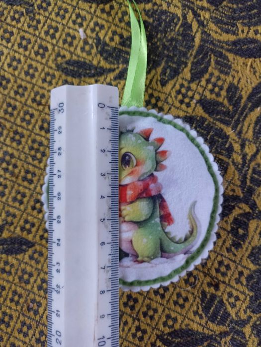 динозавр з фетру новий рік набір на ялинку кулька