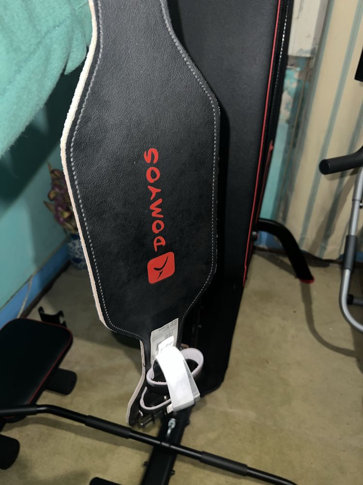 Cinto de musculação em pele tamanho S