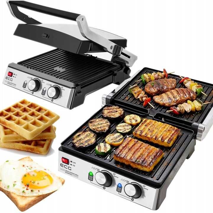 grill opiekacz panini gofry BBQ 3w1 2000W HIT Cenowy