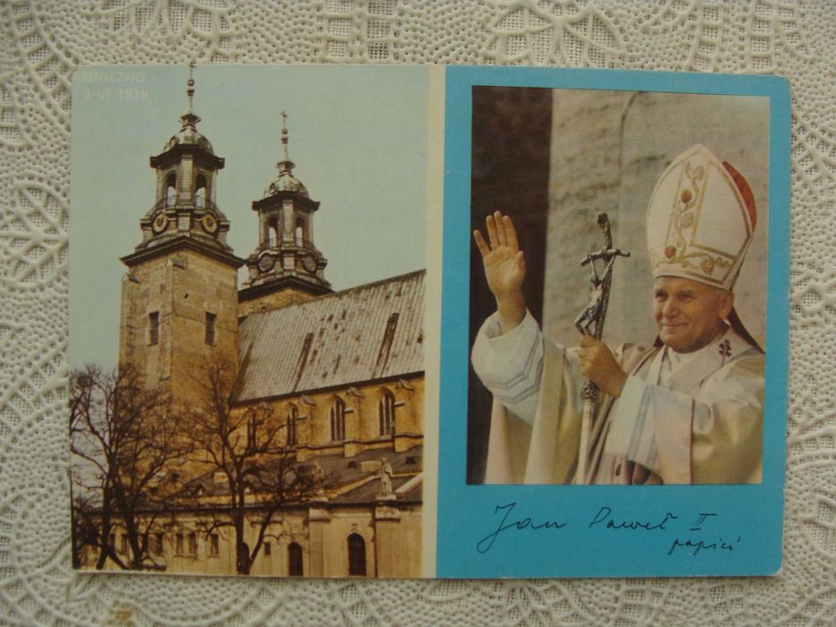 Pocztówki z Gniezna PRL