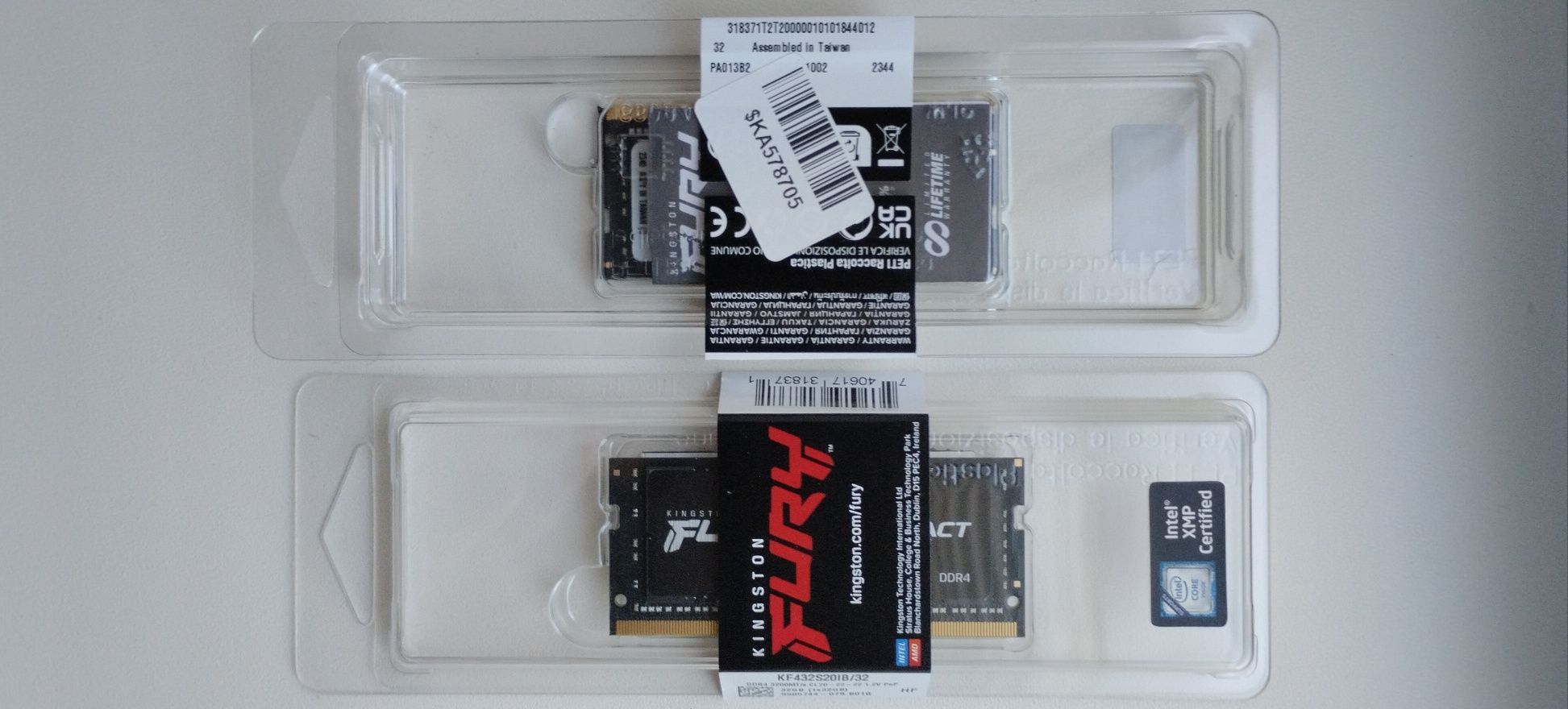 Пам'ять у ноут SoDIMM DDR4 32GB Fury Kingston (KF432S20IB/32) NEW