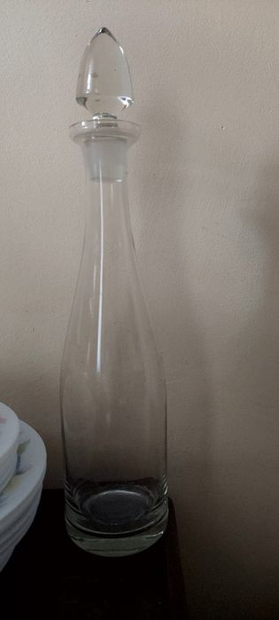 Karafka z korkiem na wino na wodę szklana